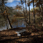 Bench by river copy